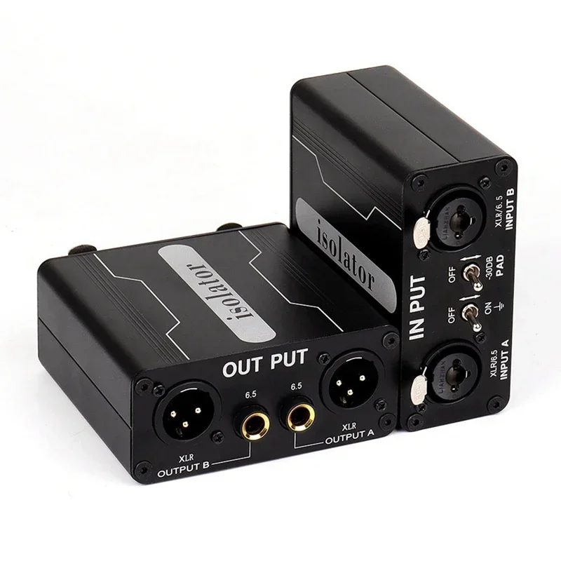 GX200 Audio Isolator Dual-Channel 6.5 XLR Mixer Audio Isolator Current Sound Noise Mixer Microphone Common Ground Filter
GX200 Audio Isolator Dual-Channel 6.5 XLR Mixer Audio Isolator Current Sound Noise Mixer Microphone Common Ground Filter