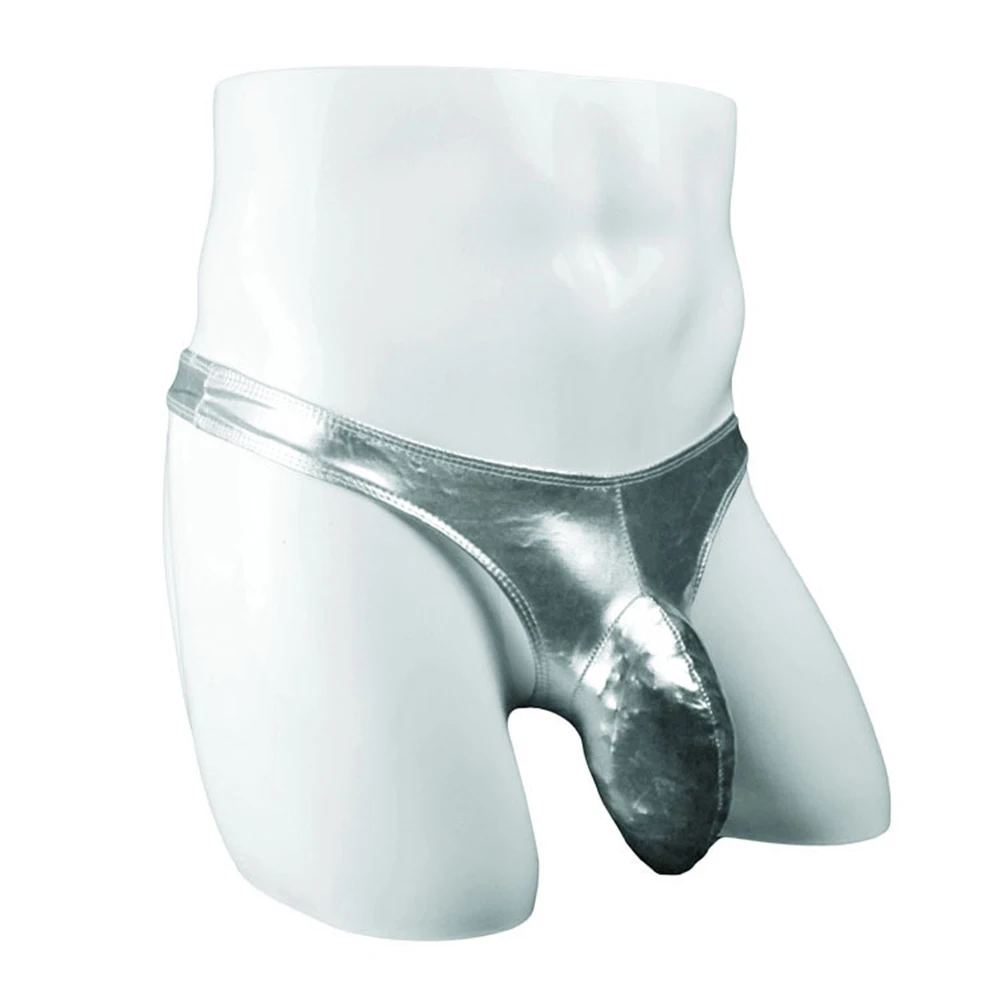 Men's Bulge Pouch Thong Low Rise Elastic Briefs Faux Leather T-Back Wet Look Underwear Male Panties Clubwear Intimates Lingerie
Men's Bulge Pouch Thong Low Rise Elastic Briefs Faux Leather T-Back Wet Look Underwear Male Panties Clubwear Intimates Lingerie