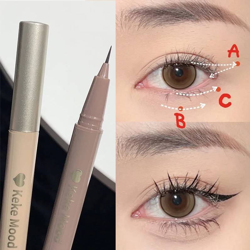 1PC Ultra-thin Waterproof Liquid Eyeliner Pen Quick Dry Smooth Lying Silkworm Pen Last Black Brown Lower Eyelash Pencil Cosmetic
1PC Ultra-thin Waterproof Liquid Eyeliner Pen Quick Dry Smooth Lying Silkworm Pen Last Black Brown Lower Eyelash Pencil Cosmetic