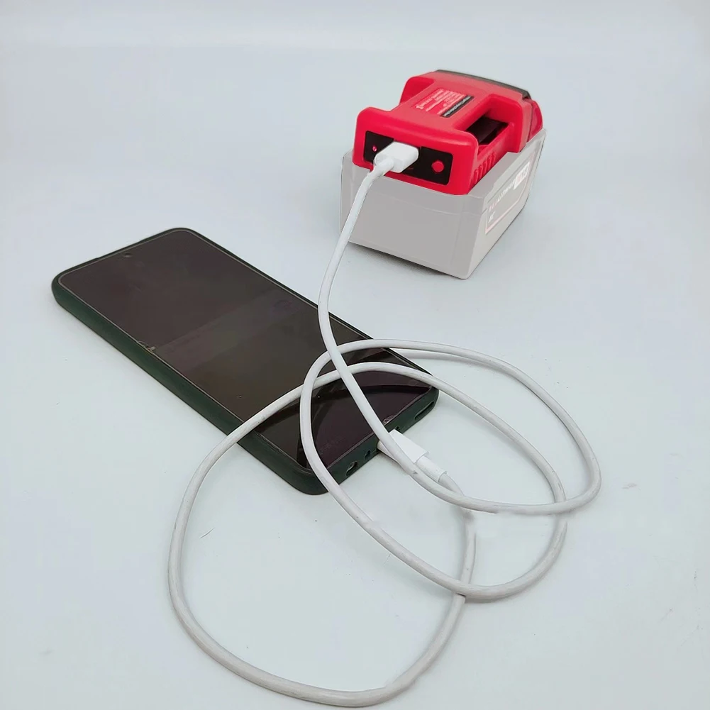 USB Charger Adapter Type C and USB/QC30 Output For Milwaukee 18V Battery Charger Adapter Lightweight and Portable
USB Charger Adapter Type C and USB/QC30 Output For Milwaukee 18V Battery Charger Adapter Lightweight and Portable