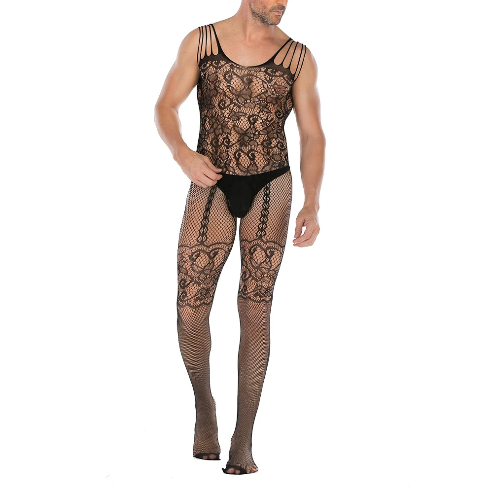 See-Through Fishnet Bodysuit Mens Sexy Lingerie Open Butt Pantyhose Hosiery Gay Jumpsuit Sissy Body Stockings Erotic Lingerie
See-Through Fishnet Bodysuit Mens Sexy Lingerie Open Butt Pantyhose Hosiery Gay Jumpsuit Sissy Body Stockings Erotic Lingerie