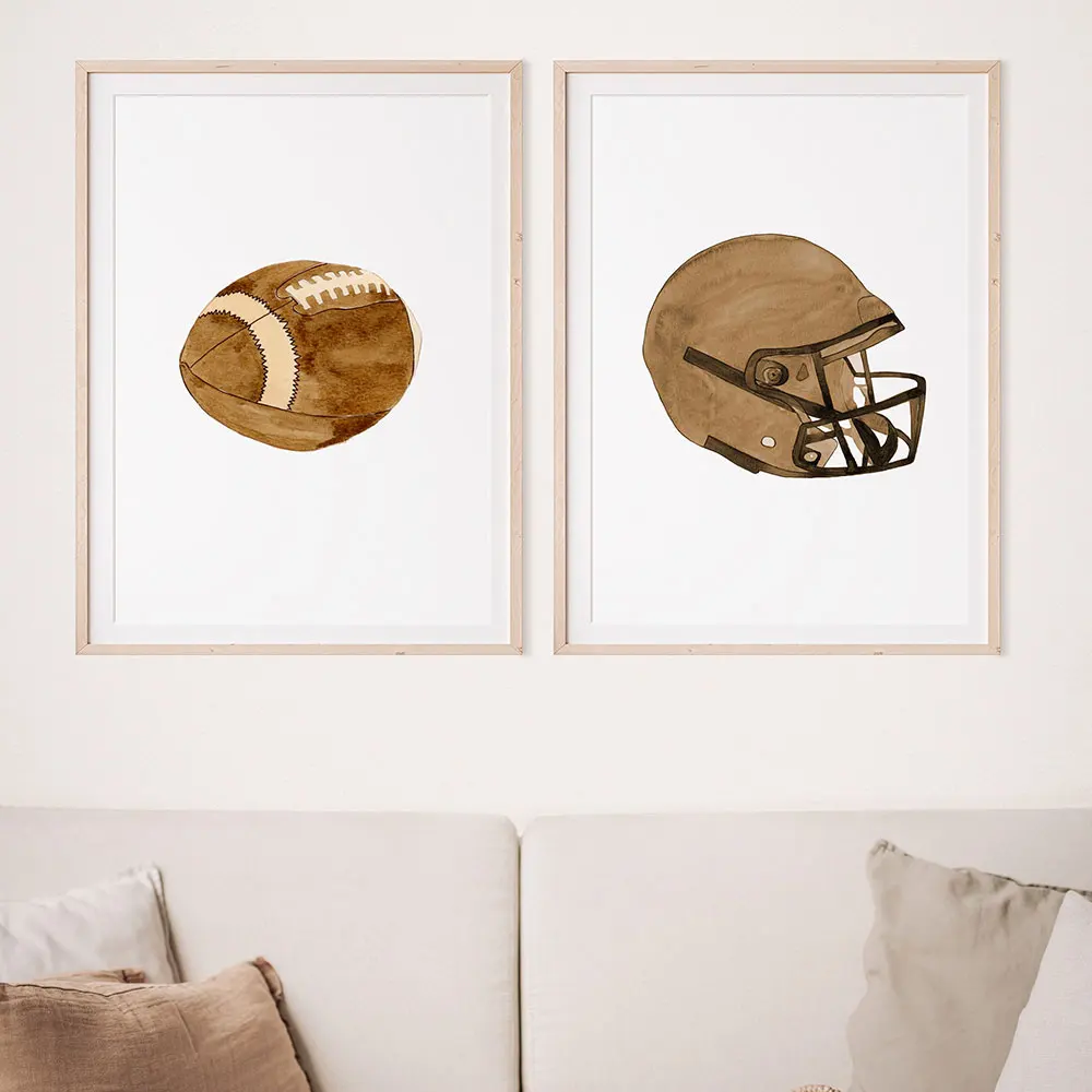 Watercolor Football Poster Nordic Sport Canvas Painting Wall Art Football Helmet and Ball Picture for Room Interior Home Decor
Watercolor Football Poster Nordic Sport Canvas Painting Wall Art Football Helmet and Ball Picture for Room Interior Home Decor