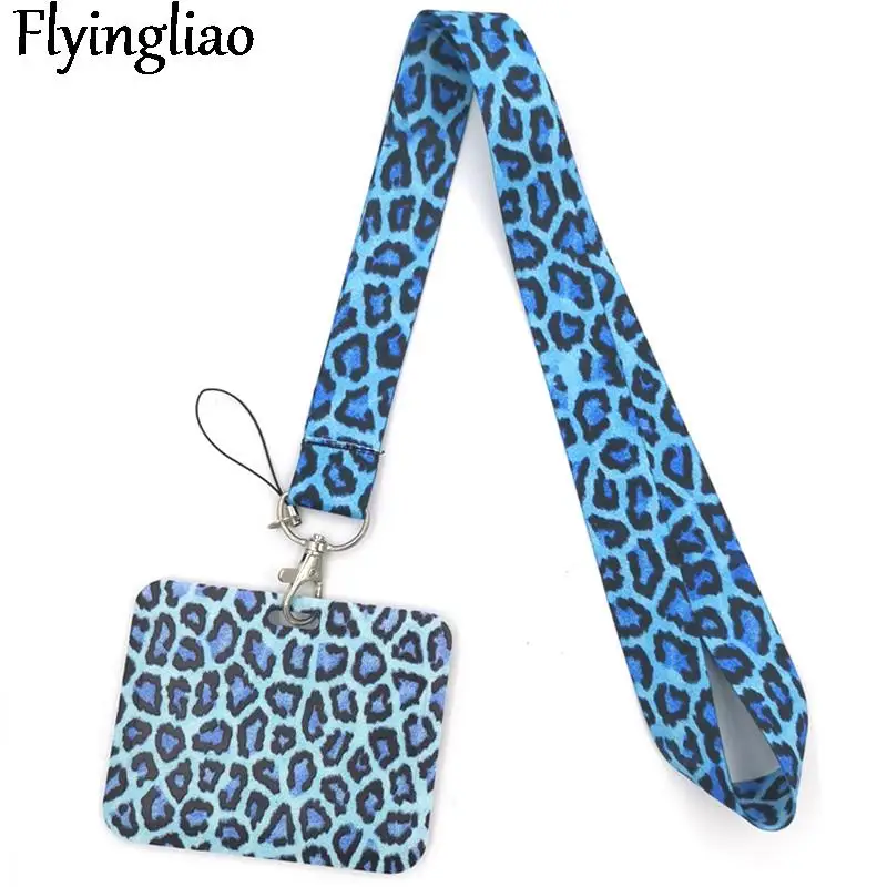 Blue Leopard Print Lanyard ID Badge Holder Bus Pass Case Cover Slip Bank Credit Card Holder Strap Card Holder
Blue Leopard Print Lanyard ID Badge Holder Bus Pass Case Cover Slip Bank Credit Card Holder Strap Card Holder