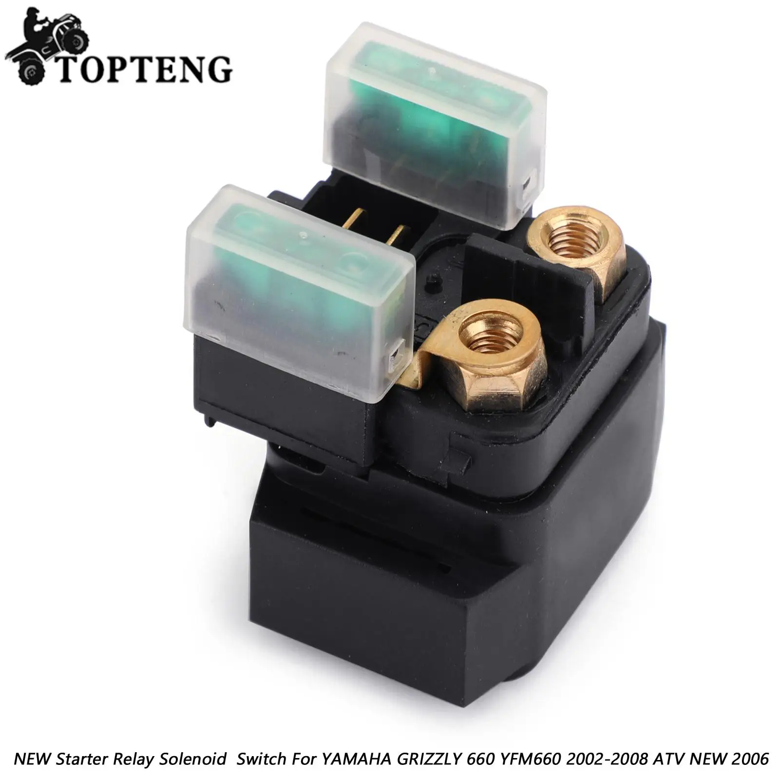 Topteng Starter Solenoid Relay fits for YAMAHA GRIZZLY 660 YFM660 2002-2008 ATV Parts
Topteng Starter Solenoid Relay fits for YAMAHA GRIZZLY 660 YFM660 2002-2008 ATV Parts