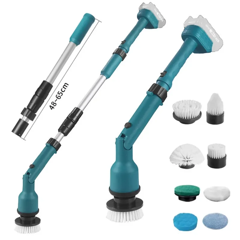 

Adjustable 8-in-1 Electric Cleaning Brush Electric Spin Cleaning Scrubber Electric Cleaning Tools Kitchen Bathroom Gadgets