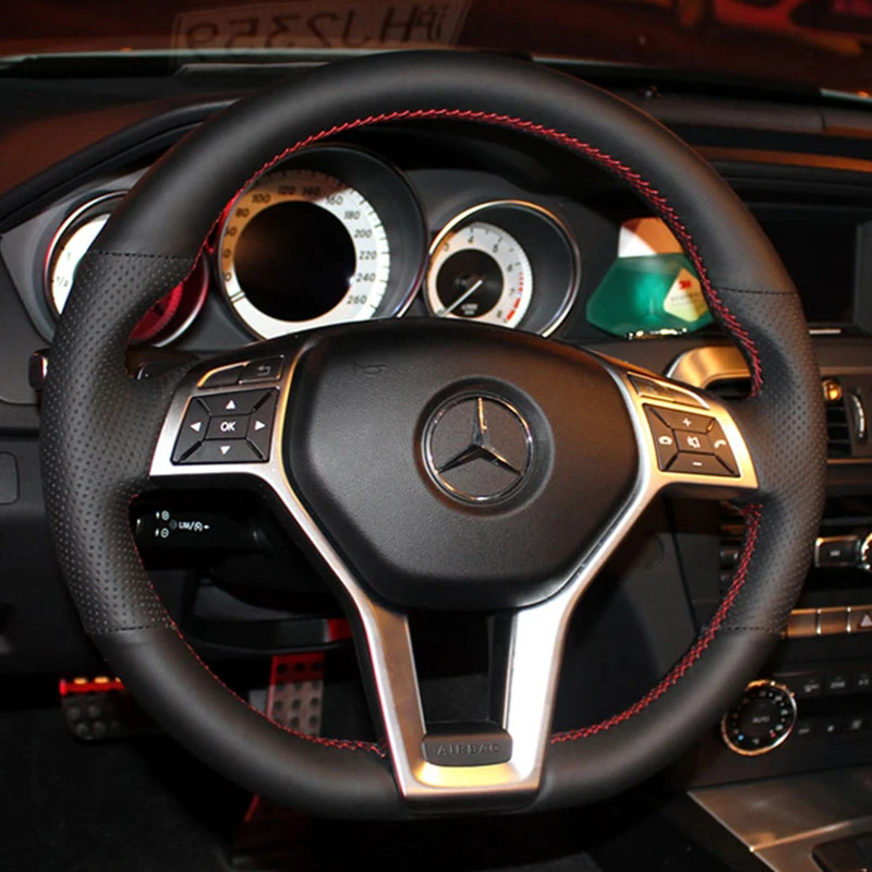 DIY Hand-stitched non-slip Genuine Leather car Steering Wheel Cover For Mercedes Benz A-Class 2013-2015 CLA-Class 2013 C-Class
DIY Hand-stitched non-slip Genuine Leather car Steering Wheel Cover For Mercedes Benz A-Class 2013-2015 CLA-Class 2013 C-Class