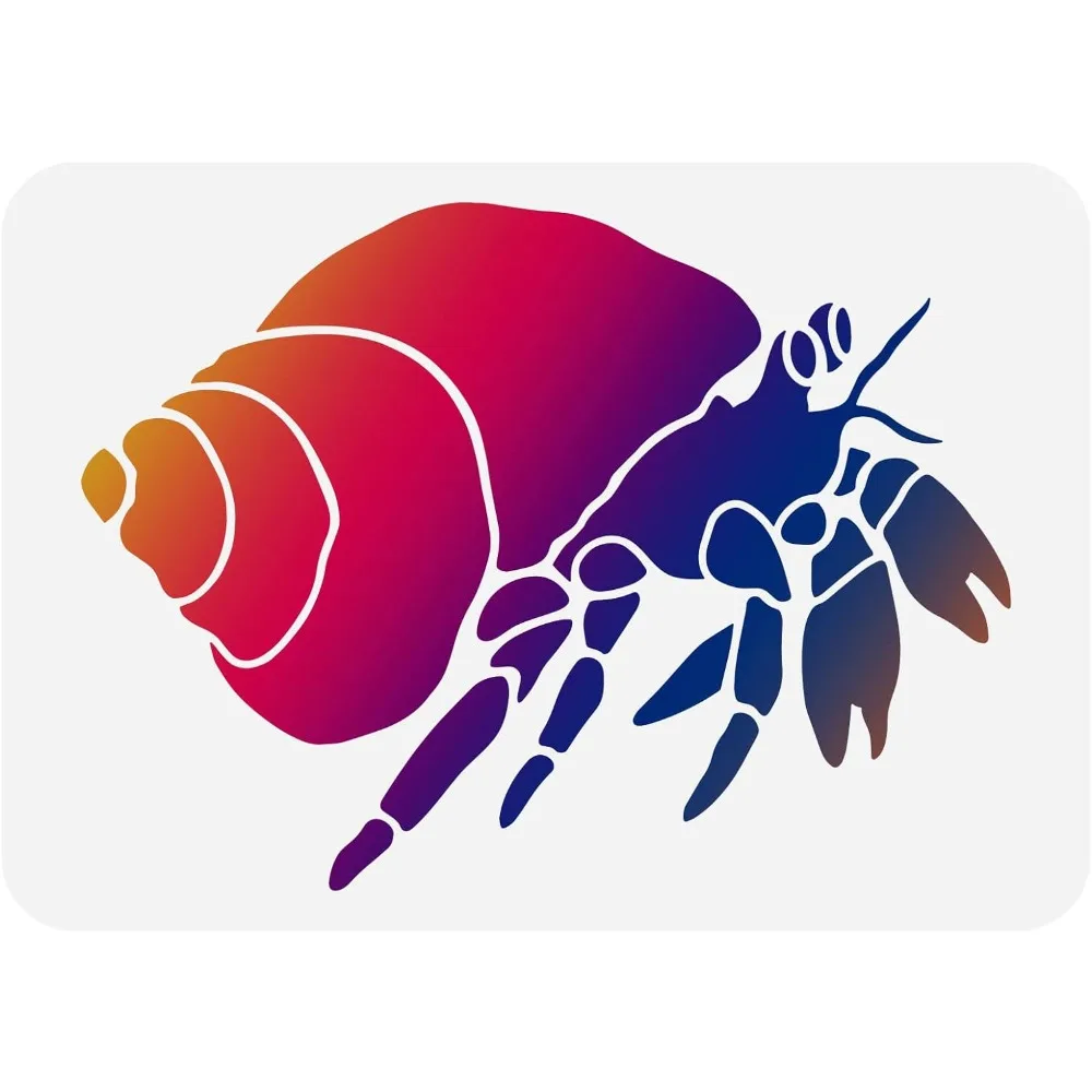 Hermit Crab Stencil 8.3x11.7inch Reusable Marine Life Hermit Crab Drawing Template DIY Beach House Decor Summer Ocean Theme
Hermit Crab Stencil 8.3x11.7inch Reusable Marine Life Hermit Crab Drawing Template DIY Beach House Decor Summer Ocean Theme