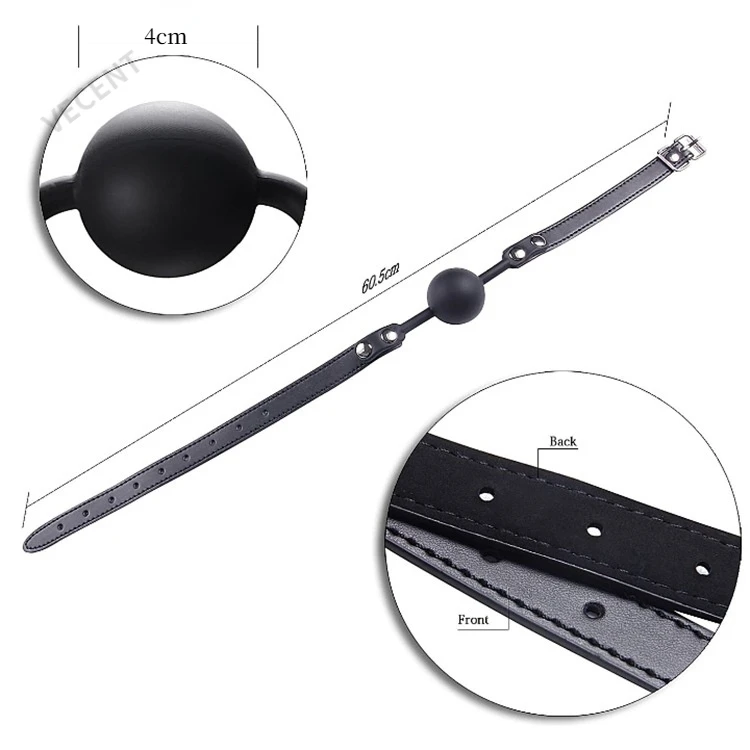 Кляп-шар Concorde Fetish Tentation регулируемый, черный 5700630010 - Concorde - Кляпы шары - Купить