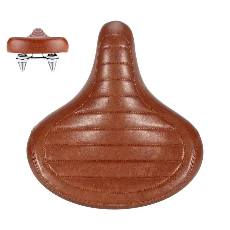 Retro Bike Seat PU Leather Bicycle Saddle Retro Seats Commuting Cycling Accessories Bike Saddles For Exectric Bicycle Mountain
Retro Bike Seat PU Leather Bicycle Saddle Retro Seats Commuting Cycling Accessories Bike Saddles For Exectric Bicycle Mountain