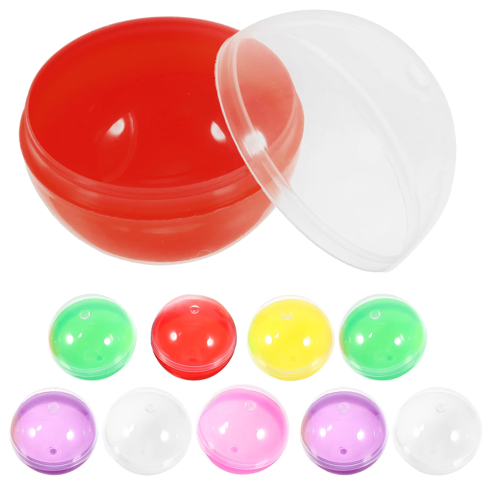 

32mm Plastic Fillable Balls Openable Storage Packing Balls Funny Colored DIY Balls Colorful Balls Multi-use Twisted Balls