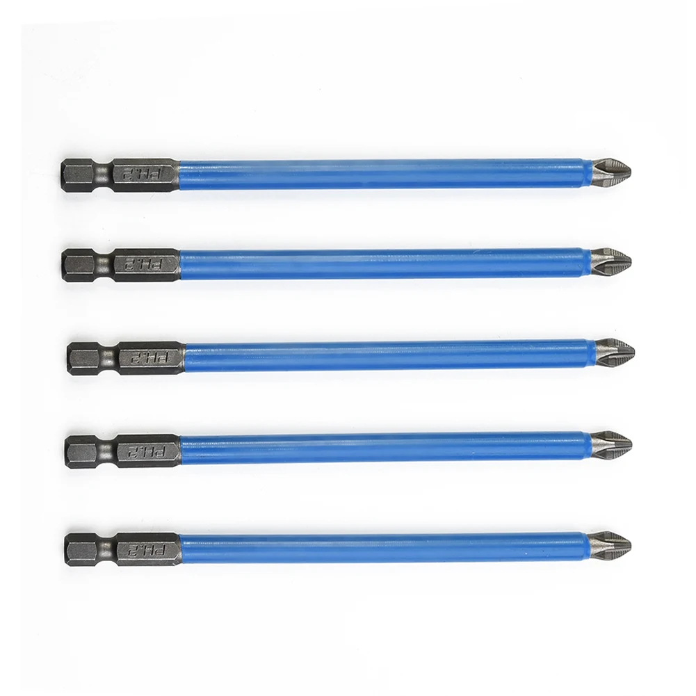 5 PCS Anti-slip Hex Shank Electric Screwdriver Bits Set PH2 Extra Long 127mm Magnetic Non-Slip Screwdriver Bit Set 1/4 Hex Shank
5 PCS Anti-slip Hex Shank Electric Screwdriver Bits Set PH2 Extra Long 127mm Magnetic Non-Slip Screwdriver Bit Set 1/4 Hex Shank