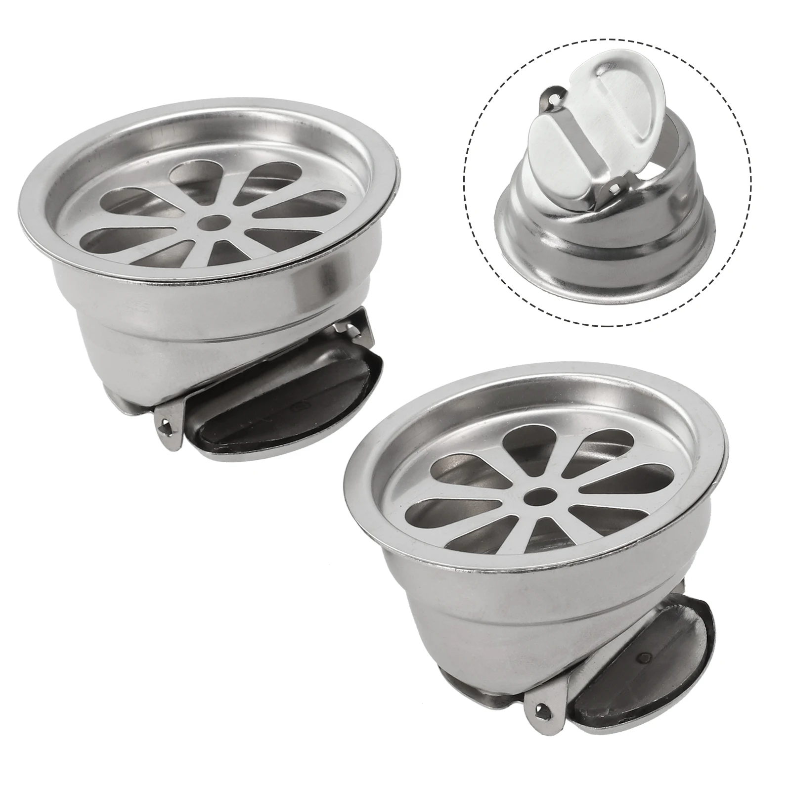 2pcs Floor Drain Stainless Steel Floor Drain Core Anti Clogging Floor Drain Internal External Dual Core Floor Drain Cover
2pcs Floor Drain Stainless Steel Floor Drain Core Anti Clogging Floor Drain Internal External Dual Core Floor Drain Cover