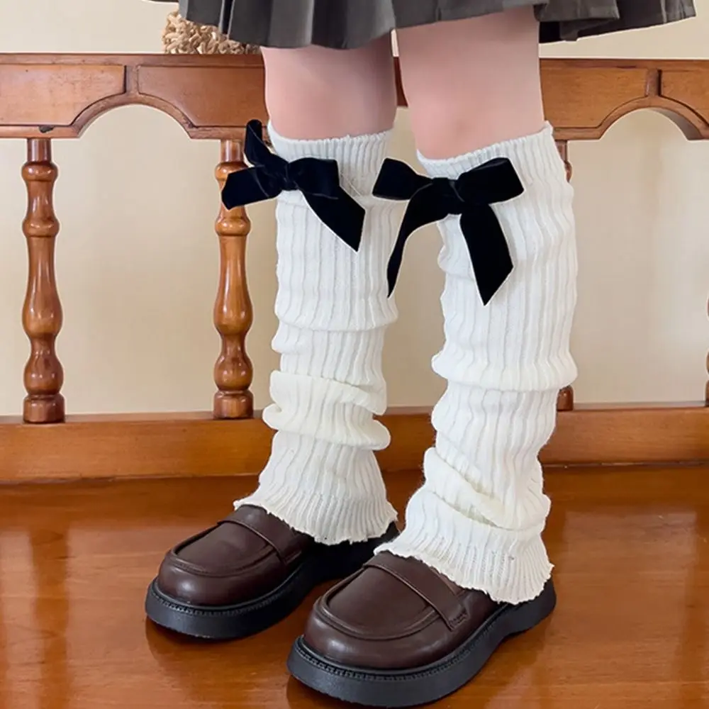 Children's Bow Ribbon Leg Warmers Lolita Knitted Socks Baby Girls Warm Foot Cover Cute Sweet Ballet Socks Long Stockings
Children's Bow Ribbon Leg Warmers Lolita Knitted Socks Baby Girls Warm Foot Cover Cute Sweet Ballet Socks Long Stockings