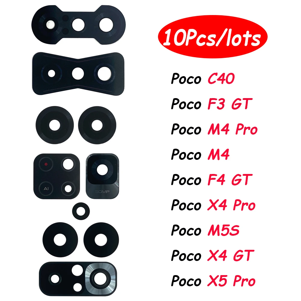 10pcs, Original Rear Back Camera Lens Glass For Xiaomi Poco X5 Pro 5G C40 F3 F4 X4 GT M4 M5S X4 Pro 5G with Glue Sticker + Tools
10pcs, Original Rear Back Camera Lens Glass For Xiaomi Poco X5 Pro 5G C40 F3 F4 X4 GT M4 M5S X4 Pro 5G with Glue Sticker + Tools