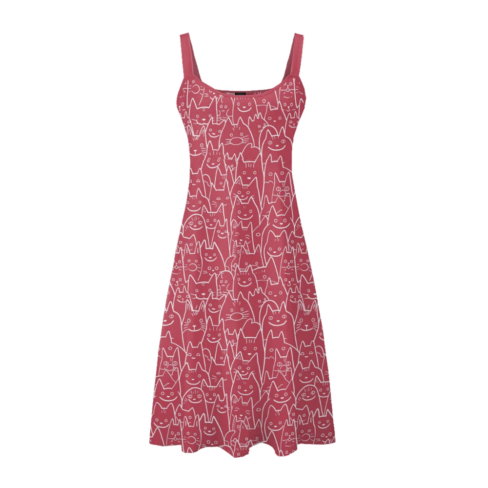 Summer Sleeveless A-line Dress, Lightweight Floral Print Dress for Women Perfect for Summer Parties in All Sizes
Summer Sleeveless A-line Dress, Lightweight Floral Print Dress for Women Perfect for Summer Parties in All Sizes