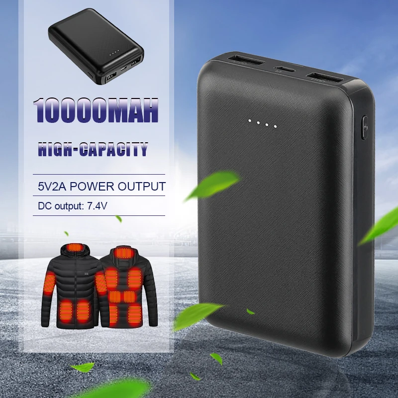 20000mAh Power Bank Portable Charger External Battery Pack for Heating Vest Jacket Scarf Socks Gloves Electric Heating PoverBank
20000mAh Power Bank Portable Charger External Battery Pack for Heating Vest Jacket Scarf Socks Gloves Electric Heating PoverBank