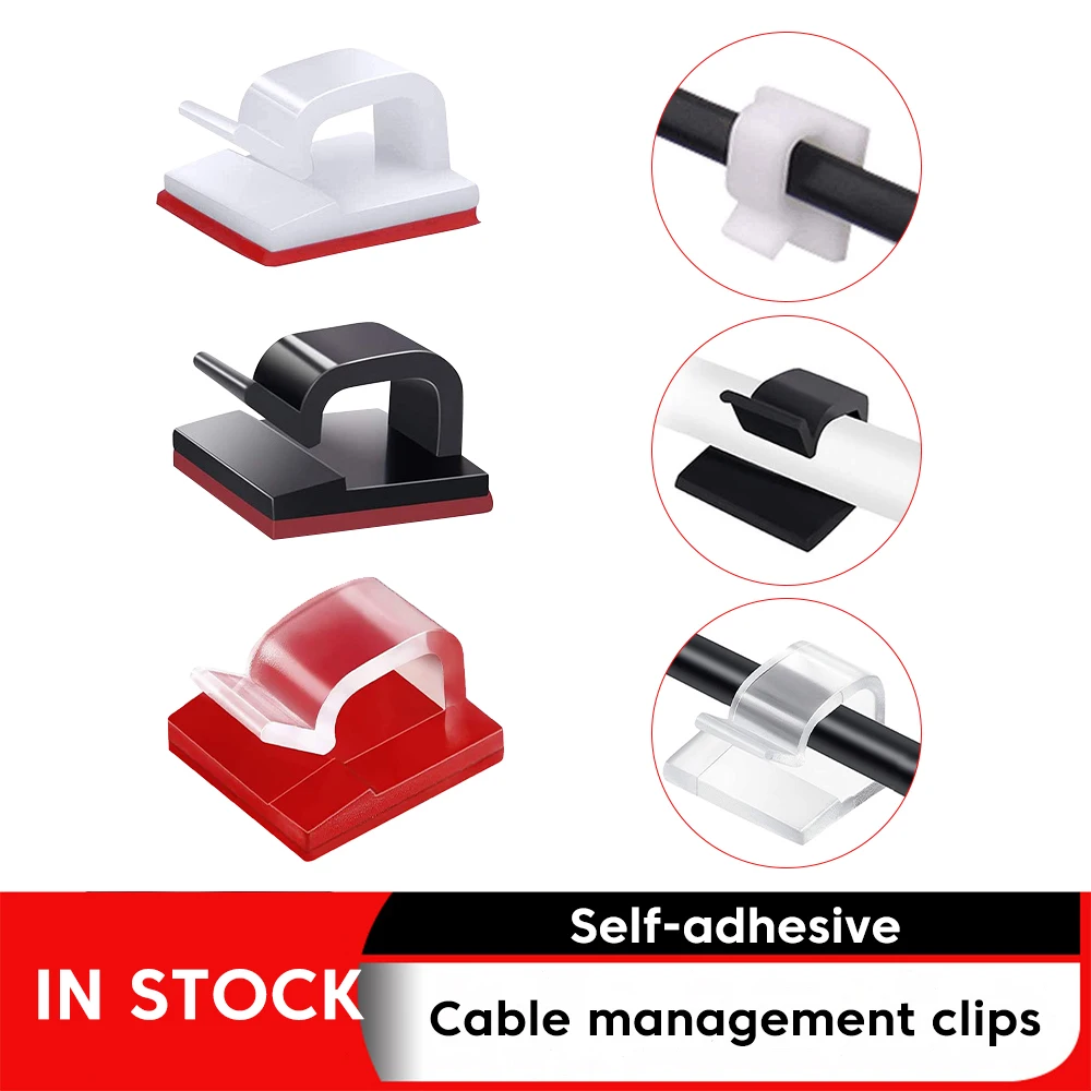 Olaf 10/50PCS Cable Organizer Clips Cable Management Wire Manager Cord Holder USB Charging Data Line Winder Wall Mounted Hook
Olaf 10/50PCS Cable Organizer Clips Cable Management Wire Manager Cord Holder USB Charging Data Line Winder Wall Mounted Hook