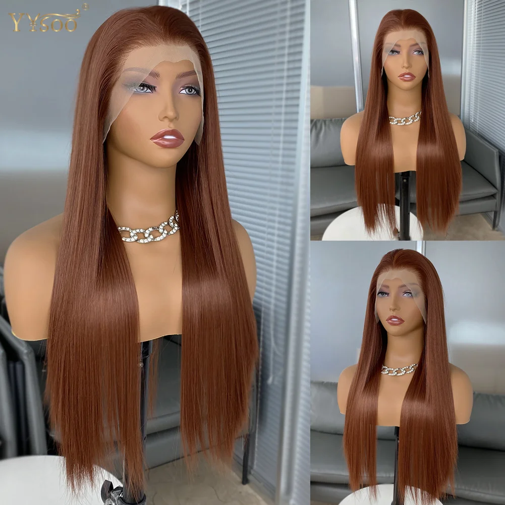 340# Long 13x4 Silky Straight Futura Synthetic Lace Front Wigs For Black Women Natural Hairline Glueless Half Hand Tied Wig
340# Long 13x4 Silky Straight Futura Synthetic Lace Front Wigs For Black Women Natural Hairline Glueless Half Hand Tied Wig