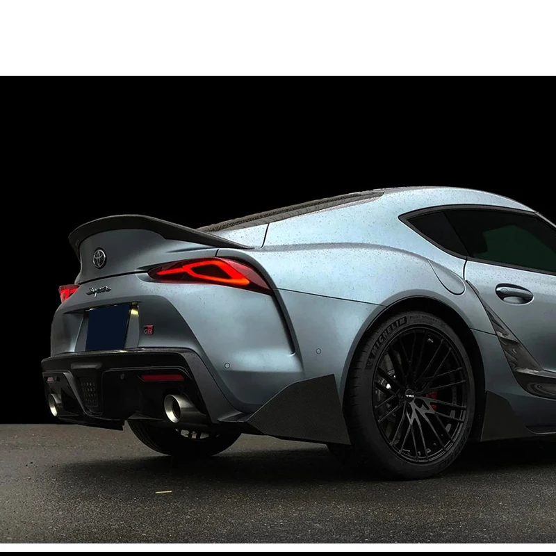 

Rear Trunk Spoiler For Toyota Supra 2019 2020 Carbon Fiber Mateiral Glossy Carbon Ducktail Lip FRP Spoiler Wing For Supra