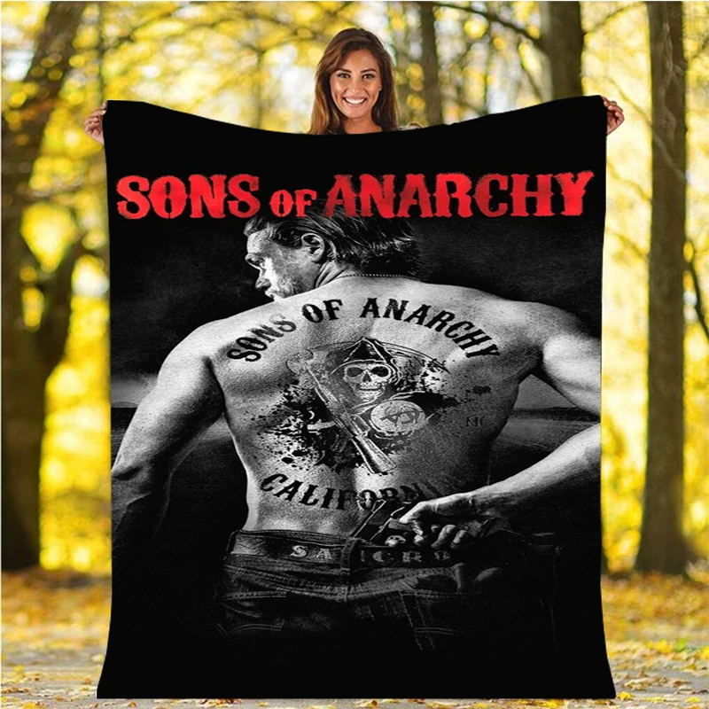 Sons of Anarchy retro printed soft plush blanket, flannel cover blanket suitable for living room,bedroom, bed,sofa, picnic cover 
Sons of Anarchy retro printed soft plush blanket, flannel cover blanket suitable for living room,bedroom, bed,sofa, picnic cover