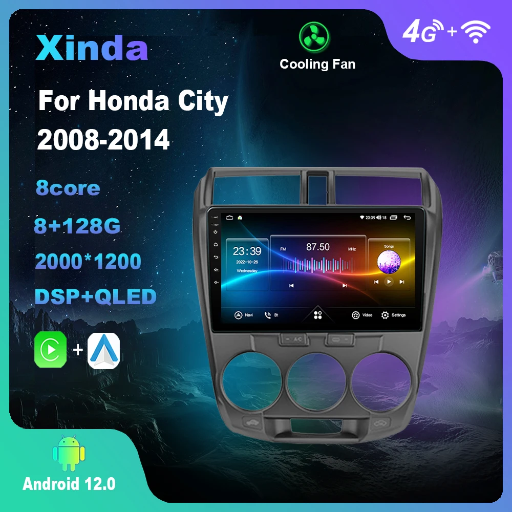 9 Inch Android 12.0 For Honda City 2008-2014 Multimedia Player Auto Radio GPS Carplay 4G WiFi DSP Bluetooth
9 Inch Android 12.0 For Honda City 2008-2014 Multimedia Player Auto Radio GPS Carplay 4G WiFi DSP Bluetooth