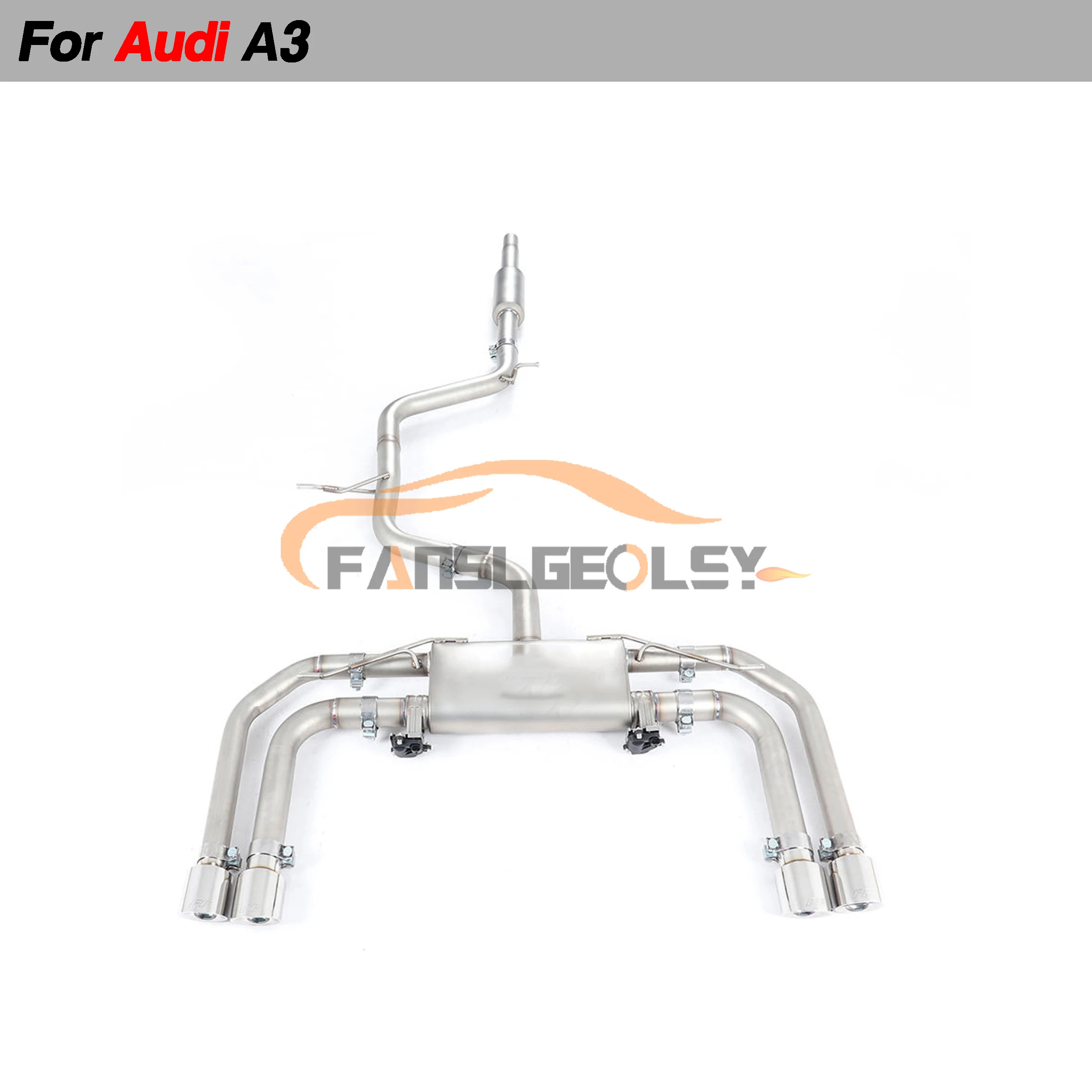 For Audi A3 Steel Catback Performance Exhaust System Valve Muffler Pipes Tuning exhaust assembly
For Audi A3 Steel Catback Performance Exhaust System Valve Muffler Pipes Tuning exhaust assembly