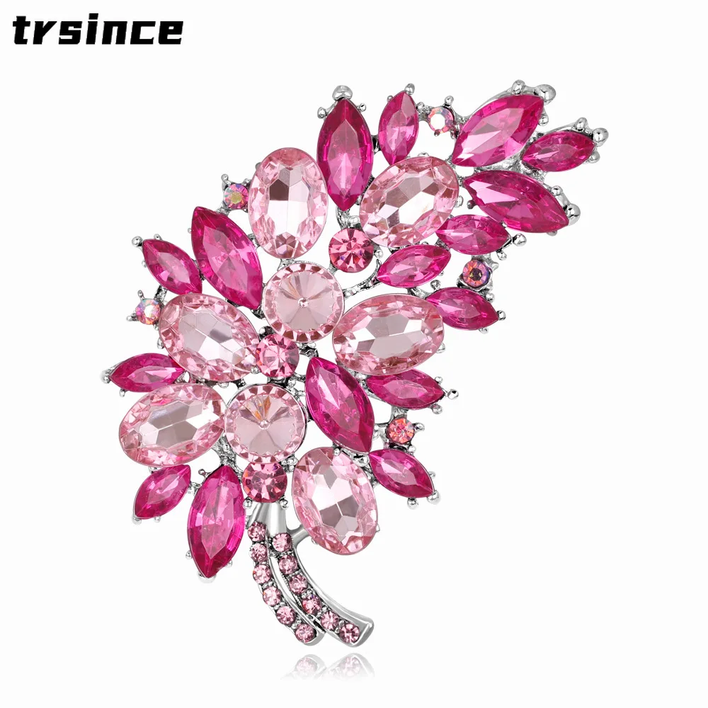 New Multi-color Crystal Feather Brooch Fashion Pink Bauhinia Brooches Collar Pin Hand Bouquet Accessories
New Multi-color Crystal Feather Brooch Fashion Pink Bauhinia Brooches Collar Pin Hand Bouquet Accessories