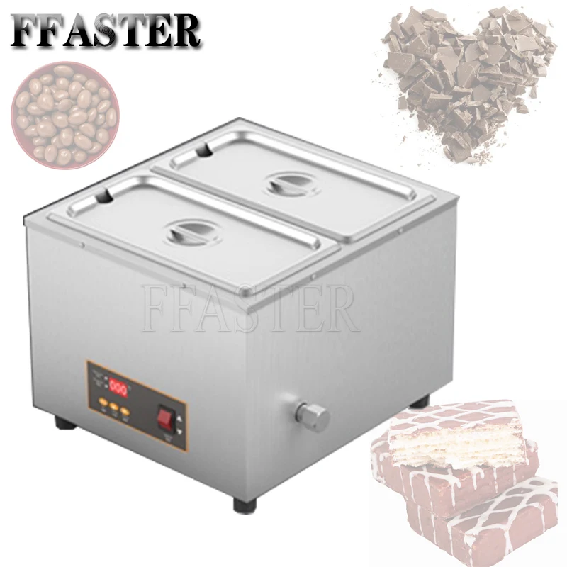 Two Grid Electrical Commercial Chocolate Melting Machine Chocolate Furnace Melt Pot Warmer Melter Processing Equipment 
Two Grid Electrical Commercial Chocolate Melting Machine Chocolate Furnace Melt Pot Warmer Melter Processing Equipment