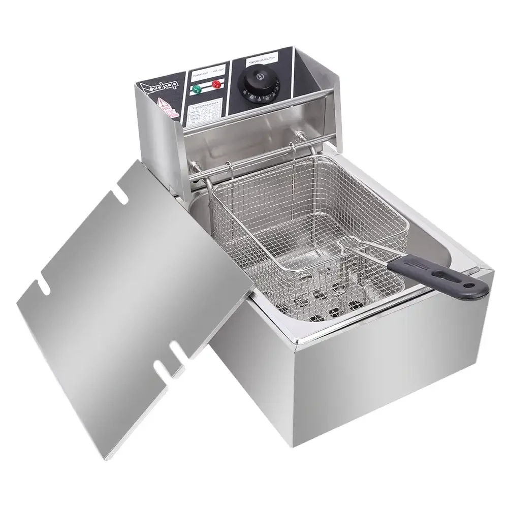 Electric Deep Fryer Commercial Tabletop Restaurant Frying Basket 6L 2500W freidora de aire
Electric Deep Fryer Commercial Tabletop Restaurant Frying Basket 6L 2500W freidora de aire