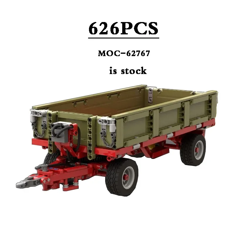 Three-way Dump Truck with Towbar MOC-62767 Trailer Body 626pcs Mechanical Set Building Block Toy Model Kids DIY Christmas Gift
Three-way Dump Truck with Towbar MOC-62767 Trailer Body 626pcs Mechanical Set Building Block Toy Model Kids DIY Christmas Gift
