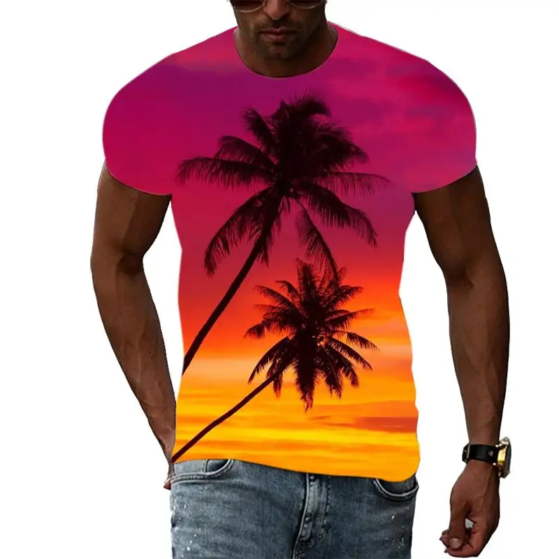 Summer Fashion leisure Natural Scenery Palm tree t shirts For Men 3D Print Hip Hop Harajuku Personality Round Neck Short Sleeve
Summer Fashion leisure Natural Scenery Palm tree t shirts For Men 3D Print Hip Hop Harajuku Personality Round Neck Short Sleeve