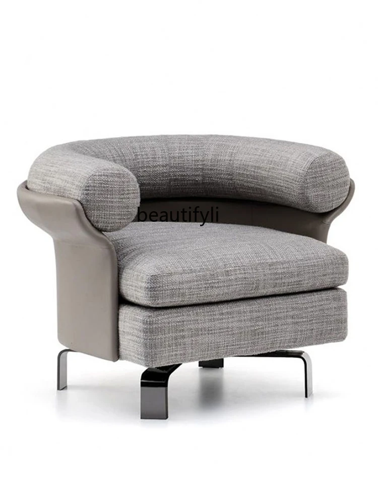 

Кресло для отдыха, кресло для гостиной, кресло для дивана на одно сиденье, роскошное и простое Современное креативное персонализированное кресло со спинкой из ткани