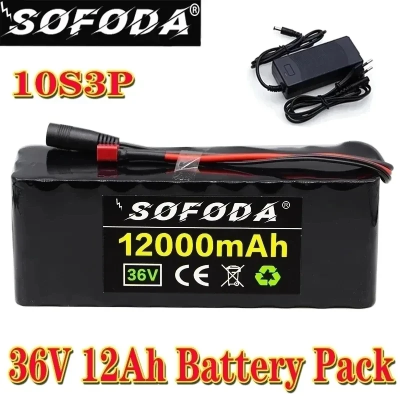 36V battery 10S3P 12Ah 18650 lithium battery pack 500W high power battery 42V 12000mAh Ebike electric bicycle BMS+charger 
36V battery 10S3P 12Ah 18650 lithium battery pack 500W high power battery 42V 12000mAh Ebike electric bicycle BMS+charger