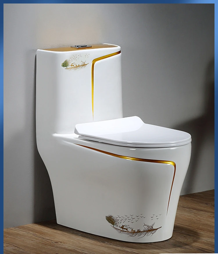 Domestic Toilet Siphon Deodorant Small Apartment Bathroom Water-Saving Pumping Color Ceramic Pedestal Toilet Sit Toilet
Domestic Toilet Siphon Deodorant Small Apartment Bathroom Water-Saving Pumping Color Ceramic Pedestal Toilet Sit Toilet