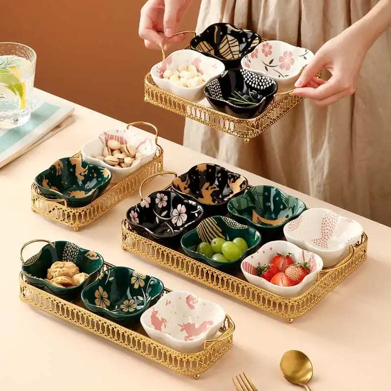 Nordic Household Dried Fruit Ceramic Plate Fruit Snack Divided Plate Creative Divided Snack Plate Storage Box
Nordic Household Dried Fruit Ceramic Plate Fruit Snack Divided Plate Creative Divided Snack Plate Storage Box