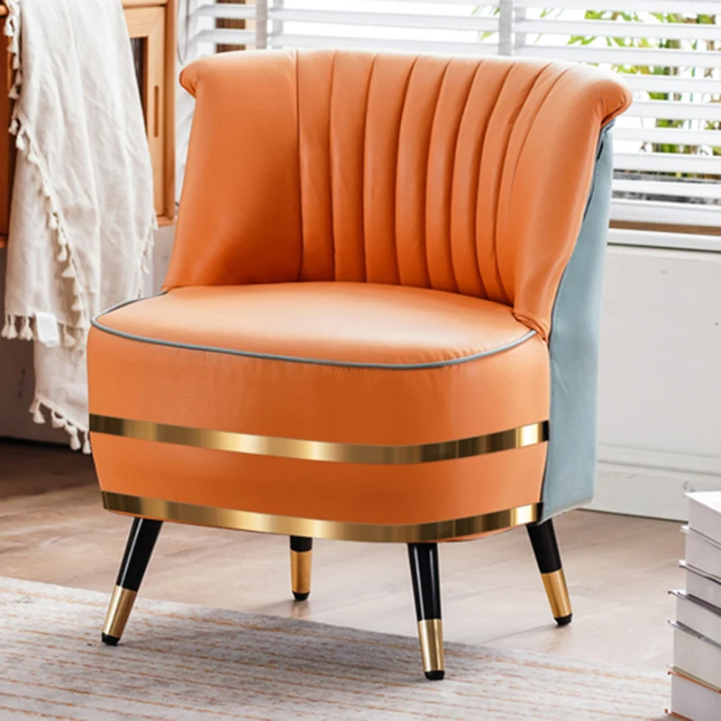 Luxury Balcon Living Room Chairs Modern Elastic Leather Recliner Lounge Chair Comfy Vanity Muebles Para El Hogar Home Furniture
Luxury Balcon Living Room Chairs Modern Elastic Leather Recliner Lounge Chair Comfy Vanity Muebles Para El Hogar Home Furniture