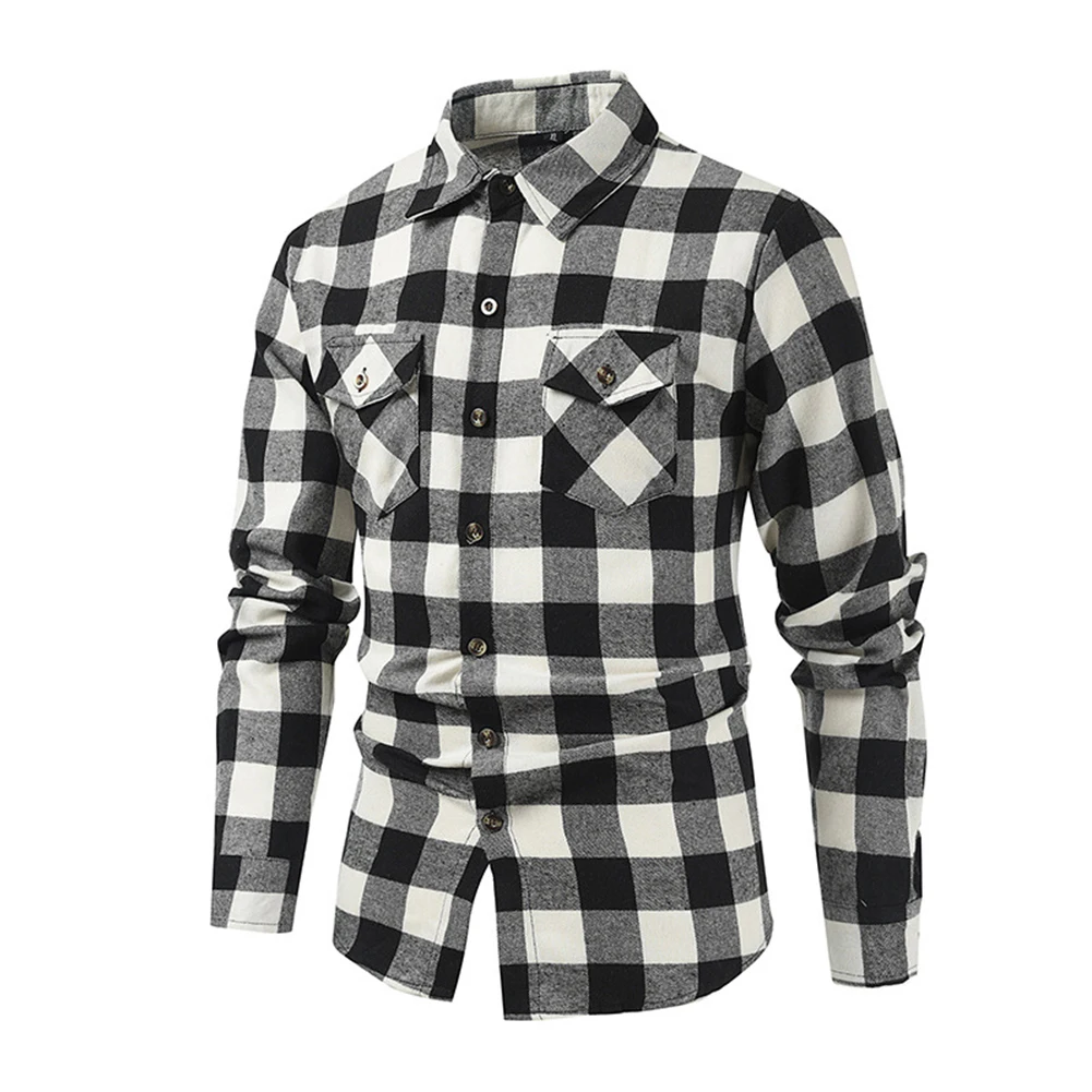 Male Mens Tops Spring Winter Lapel Long Sleeve Outdoor Plaid Slim Sport Vintage Wear-resistant Buttons Classic
Male Mens Tops Spring Winter Lapel Long Sleeve Outdoor Plaid Slim Sport Vintage Wear-resistant Buttons Classic