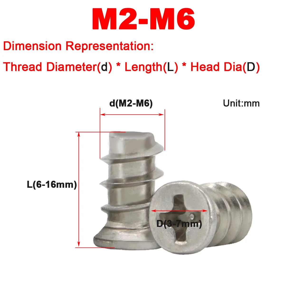 M2M2.8M3.5M5.5M6 304 Stainless Steel KB Non-Standard Cross Recessed Small Countersunk Flat Head Tapping Screw
M2M2.8M3.5M5.5M6 304 Stainless Steel KB Non-Standard Cross Recessed Small Countersunk Flat Head Tapping Screw