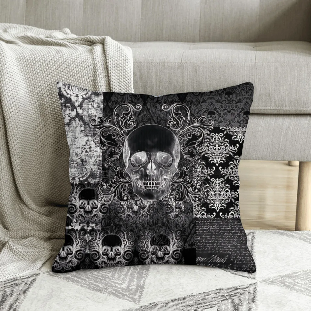 Shabby Chic Skull Boho Style Polyester Cushion Cover For Livingroom Car Decorative Washable Pillow Cover
Shabby Chic Skull Boho Style Polyester Cushion Cover For Livingroom Car Decorative Washable Pillow Cover
