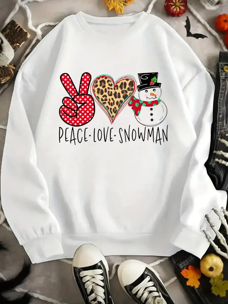 

Свитшот женский с леопардовым принтом и сердечками, милый пуловер для рождественских и новогодних праздников, модная повседневная одежда с графическим принтом