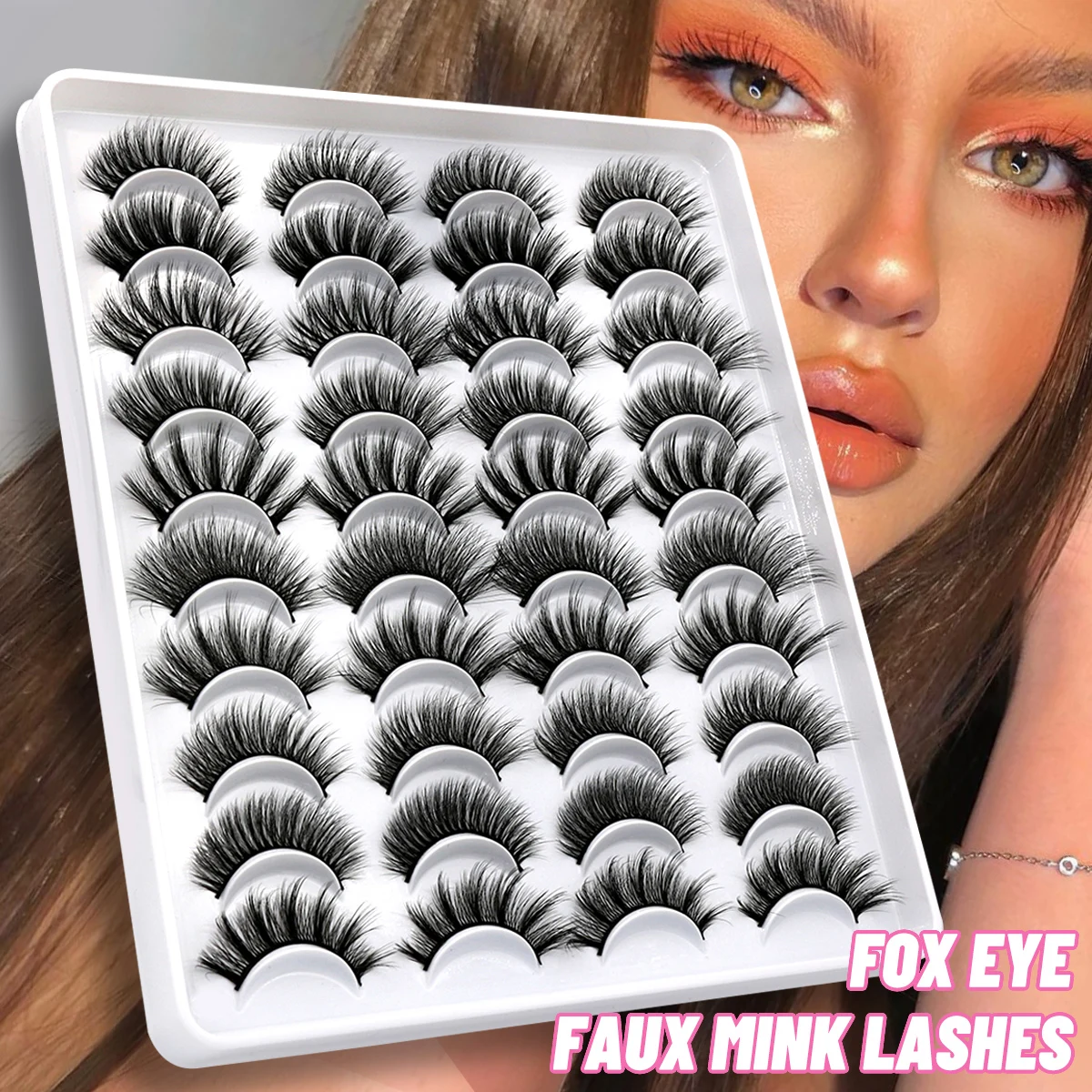 GROINNEYA lashes 5/10/20 pairs 3D Faux Mink Lashes Natural False Eyelashes Dramatic Volume Lashes Eyelash Extension Makeup
GROINNEYA lashes 5/10/20 pairs 3D Faux Mink Lashes Natural False Eyelashes Dramatic Volume Lashes Eyelash Extension Makeup