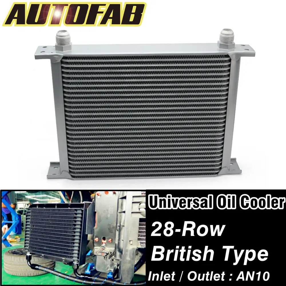 AUTOFAB 28 Rows Engine Transmission Racing AN10 Sliver Aluminum Powder Coated Oil Cooler British Type Coolers AF-OC000028-AN10
AUTOFAB 28 Rows Engine Transmission Racing AN10 Sliver Aluminum Powder Coated Oil Cooler British Type Coolers AF-OC000028-AN10