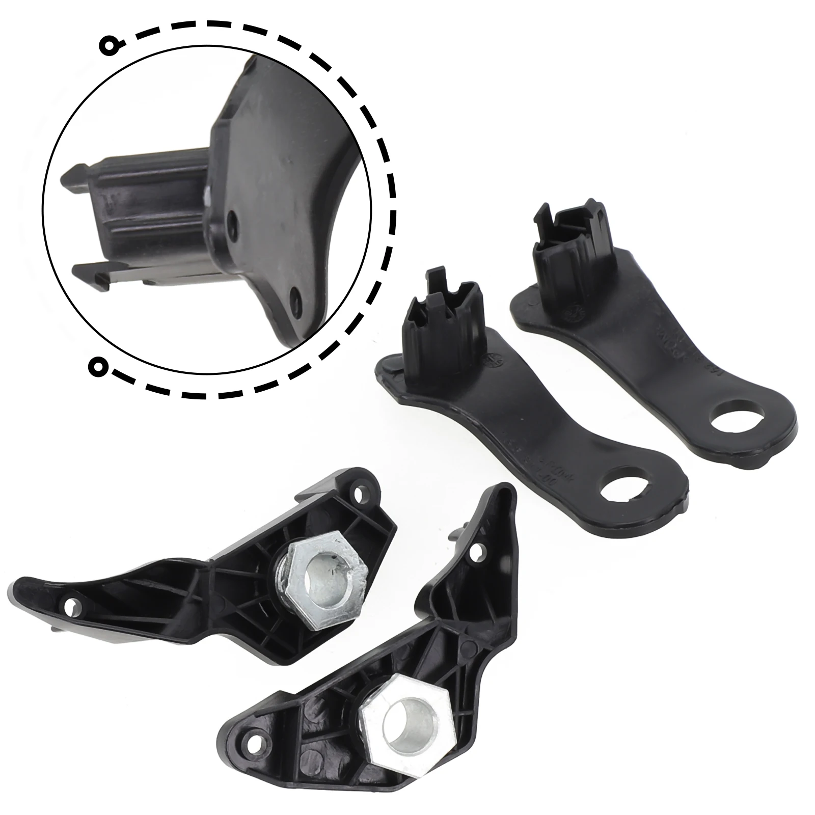 

4 PCS/Set Headlight Brackets Headlight Repair Plastic & Metal Right+Left 4X 63126941478(Left) 63126942478(Right)
