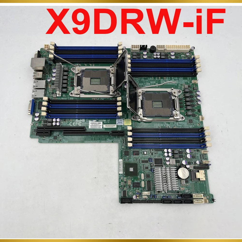 For Supermicro Server Motherboard Support For Xeon E5-2600 V1/V2 Family LGA2011 DDR3 X9DRW-iF
For Supermicro Server Motherboard Support For Xeon E5-2600 V1/V2 Family LGA2011 DDR3 X9DRW-iF