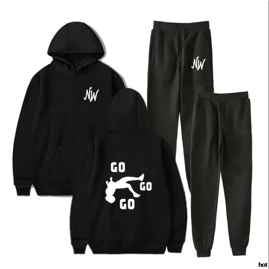Костюм спортивный Nidal Wonder Merch мужской, Модный комплект одежды из 2 предметов, свитшот с капюшоном и спортивные штаны 
Костюм спортивный Nidal Wonder Merch мужской, Модный комплект одежды из 2 предметов, свитшот с капюшоном и спортивные штаны