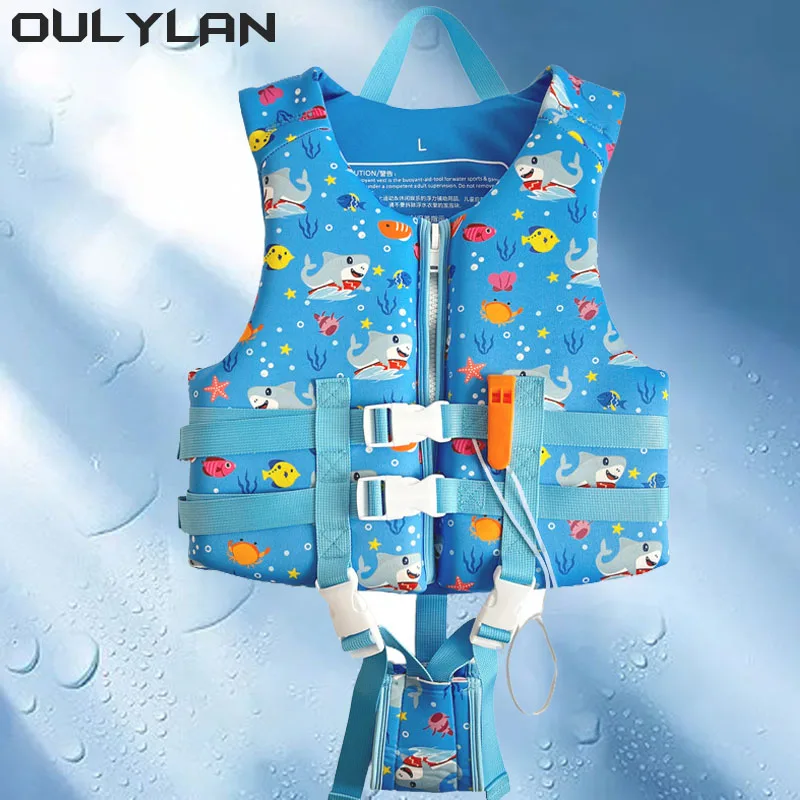 

Oulylan Safety Survival Suit Kids Swimming Lifesaving Life Jacket Aid Flotation Device Buoyancy kayaking Boating Surfing Vest