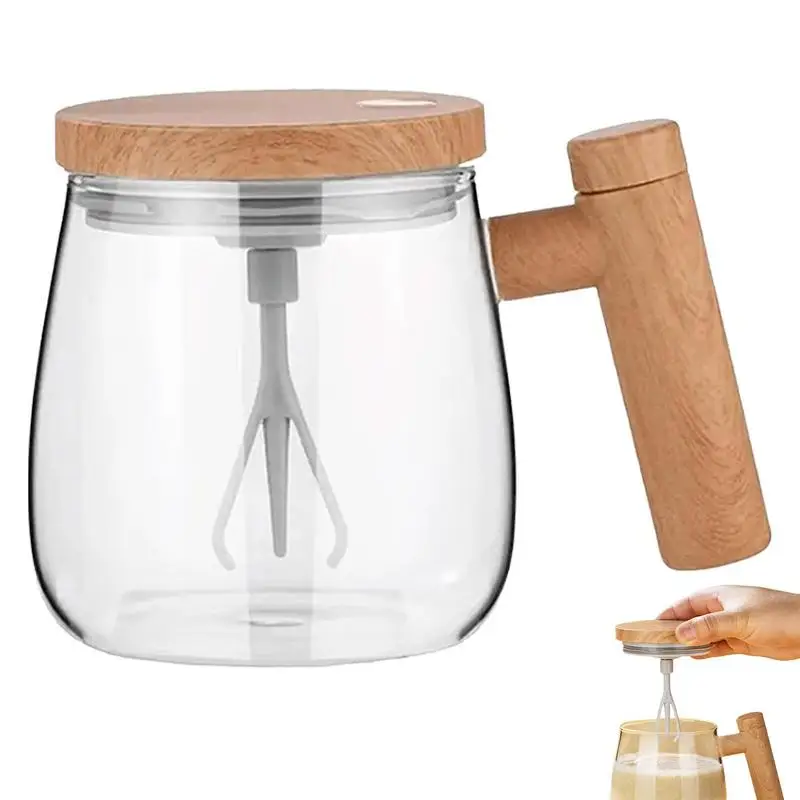 

400ml Self Stirring Coffee Cup Electric blender Mug Self Mixing Mug Glass Automatic Blending Mug Mixing Cup For Home & Cafe