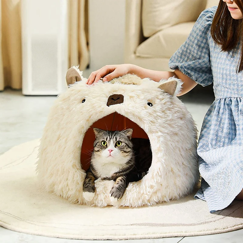 Лежанки для кошек домик для домашних кошек со съемной моющейся подушкой успокаивающий мягкий домик для кошек
Лежанки для кошек домик для домашних кошек со съемной моющейся подушкой успокаивающий мягкий домик для кошек