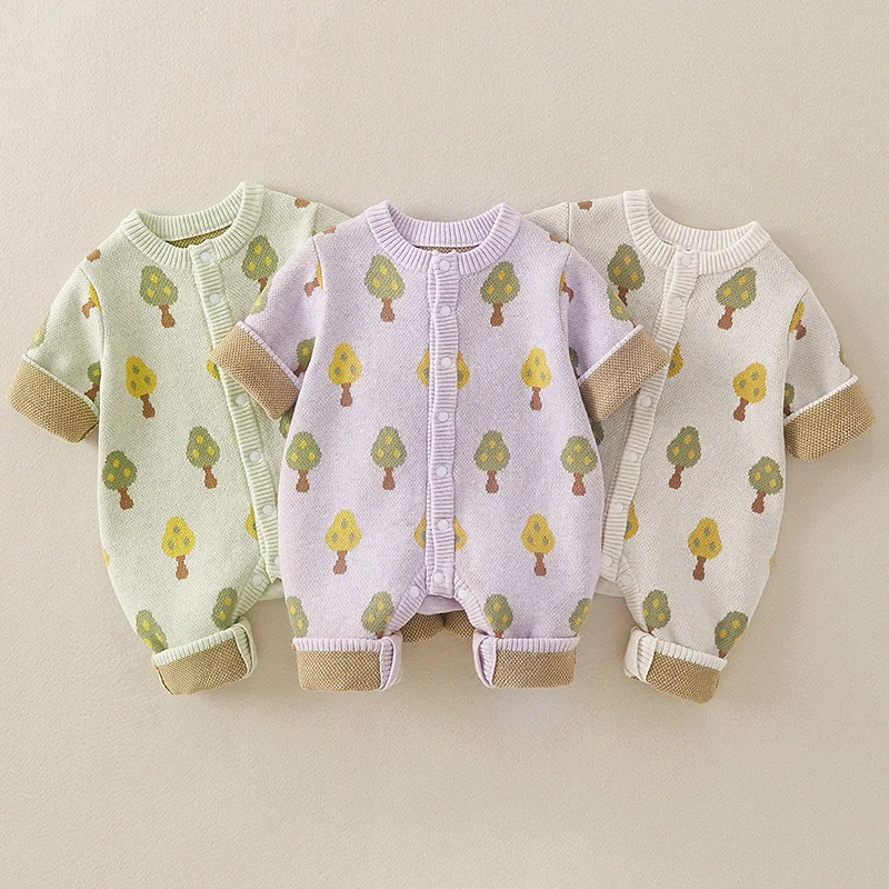 Ins Spring Autumn Baby Girls Bodysuit Cotton Knitted Jacquard Cartoon Mushroom Newborn Girls Rompers Infant Girls Onesies
Ins Spring Autumn Baby Girls Bodysuit Cotton Knitted Jacquard Cartoon Mushroom Newborn Girls Rompers Infant Girls Onesies