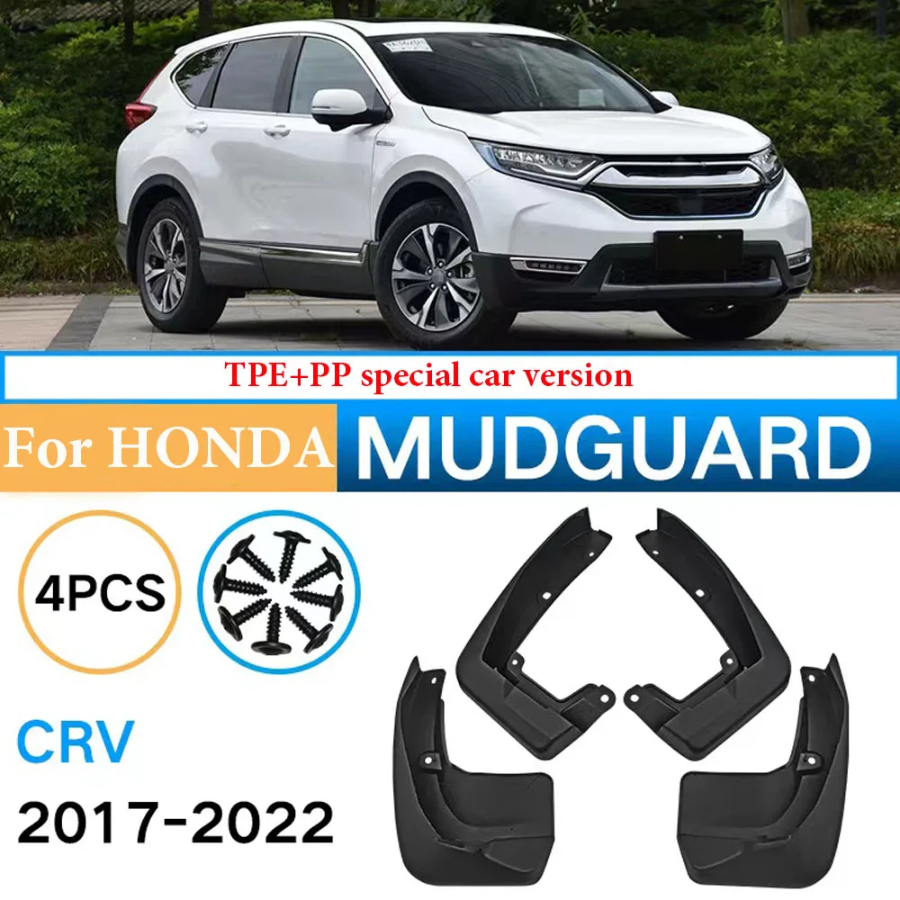 

4pcs Front Rear FOR Honda CRV 2017-2022 Mudguards Fender Mud Flap Guard Splash Mudguard car accessories